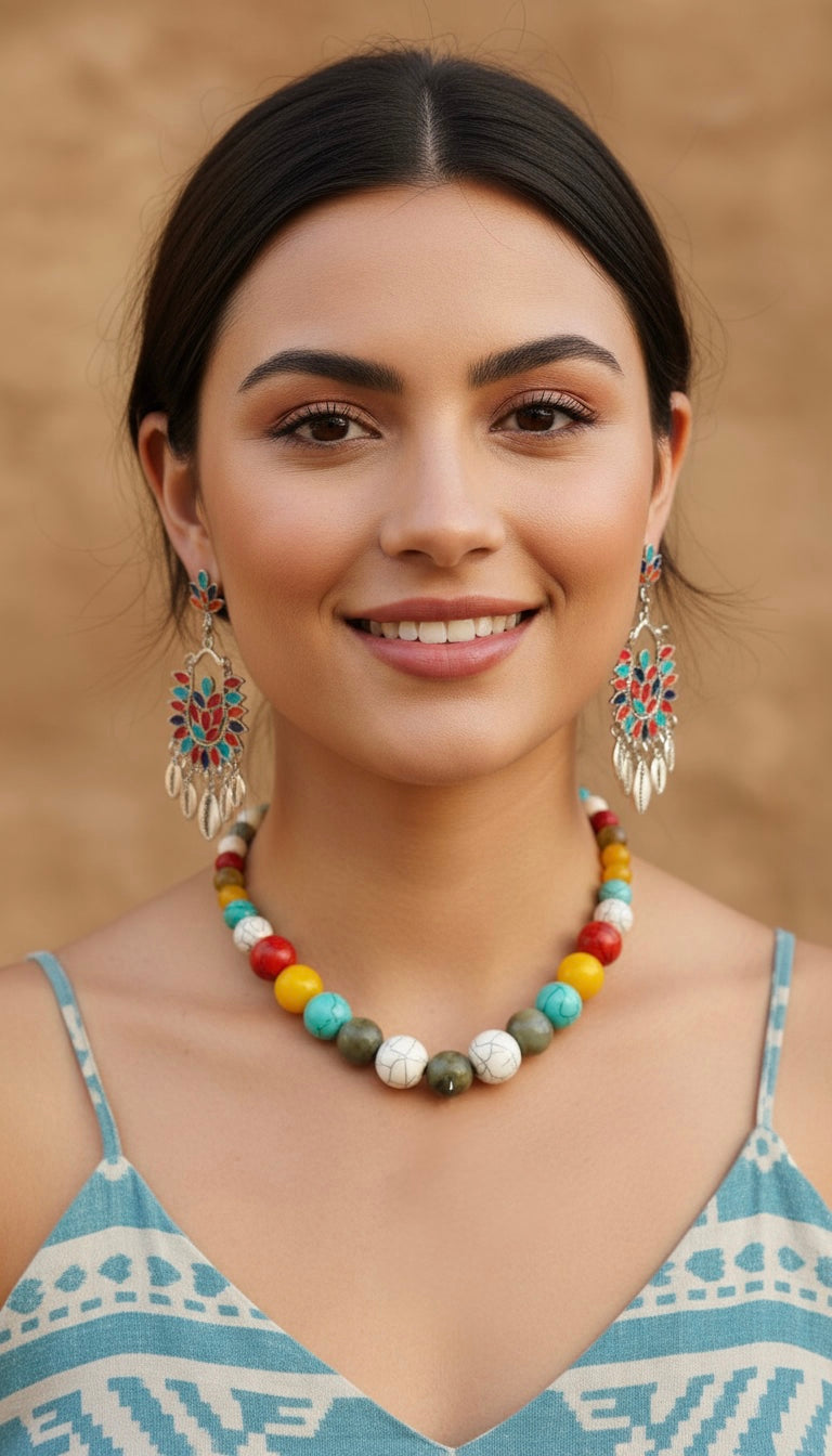 HANDCRAFTED BEADS NECKLACE #A205