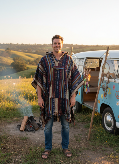 Handcrafted Hoodie UNISEX Gheri poncho #767777