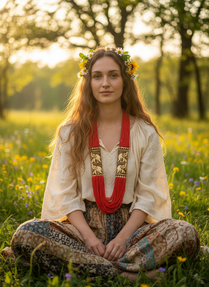 BOHEMIAN STYLE HANDCRAFTED NECKLACE #1823