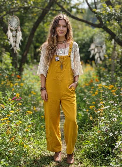 Handcrafted cotton Jumpsuits / Overalls/ Dangries #JUM021