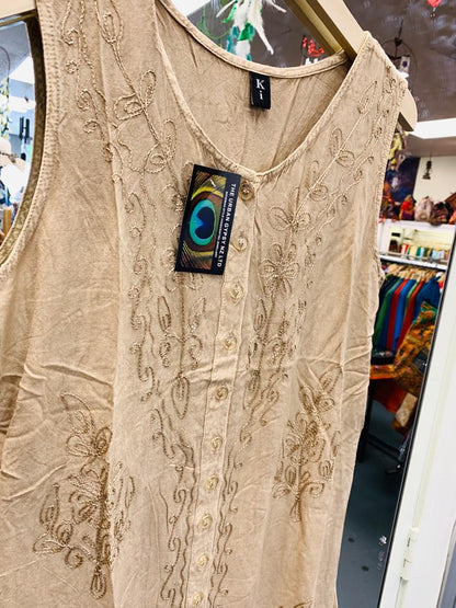 Bohemian style handcrafted Cotton Tunic dress #442