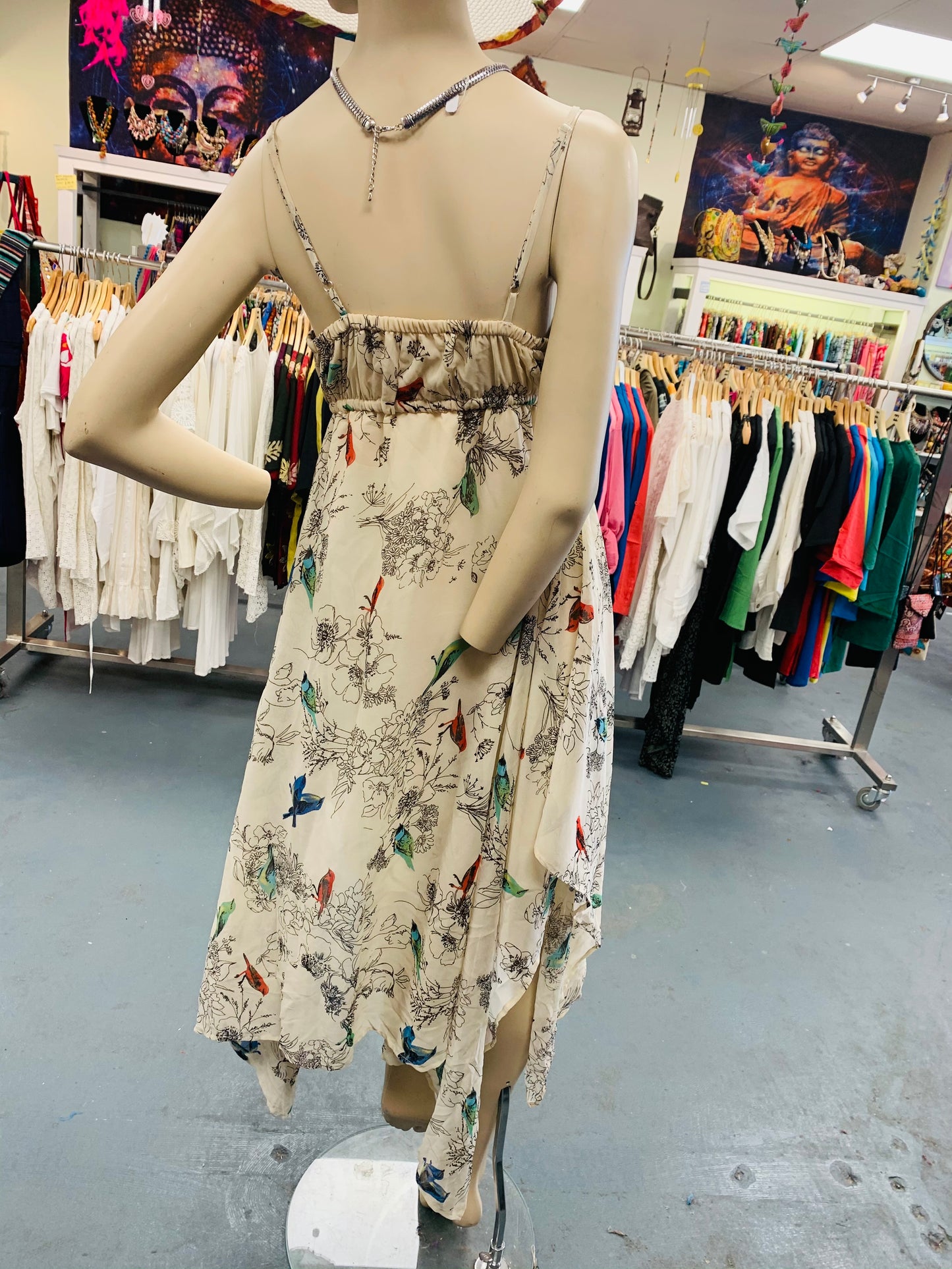 Bohemian style handcrafted Bird dress #0055