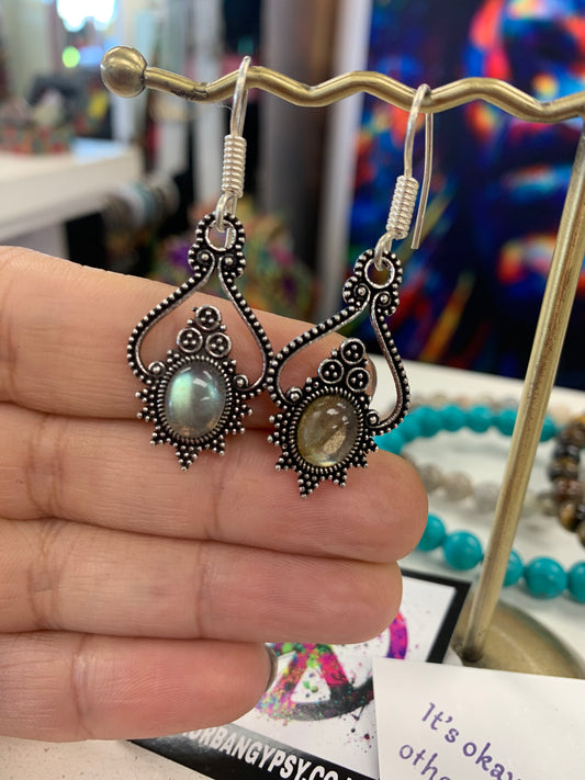 Bohemian style handcrafted earrings # 228012