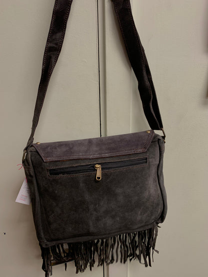 BOHO HANDCRAFTED GENUINE SUEDE LEATHER BAG #205622