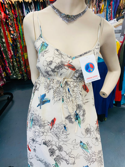 Bohemian style handcrafted Bird dress #0055