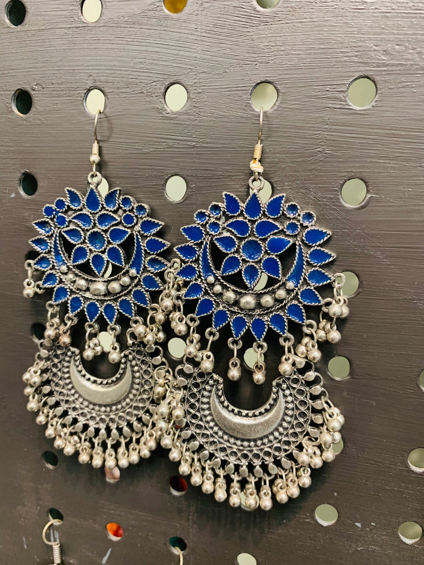Bohemian style handcrafted earrings #2990