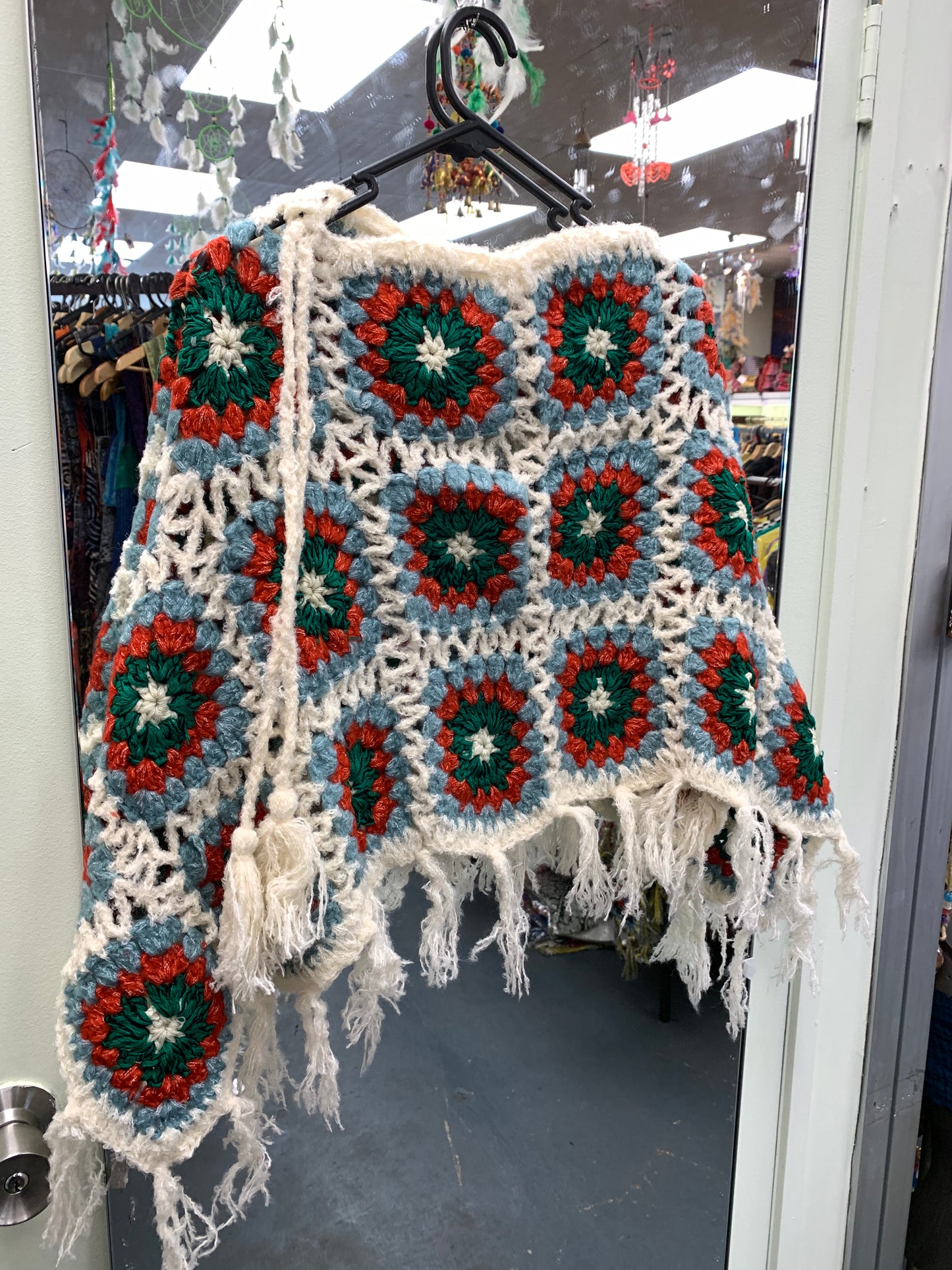 Boho handcrafted Crochet poncho #332260