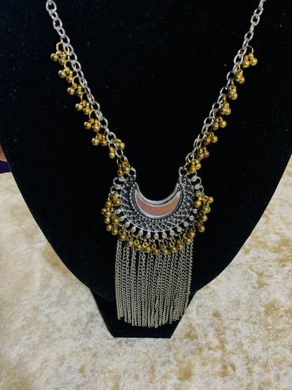 BOHEMIAN STYLE HANDCRAFTED MIRROR NECKLACE #11910
