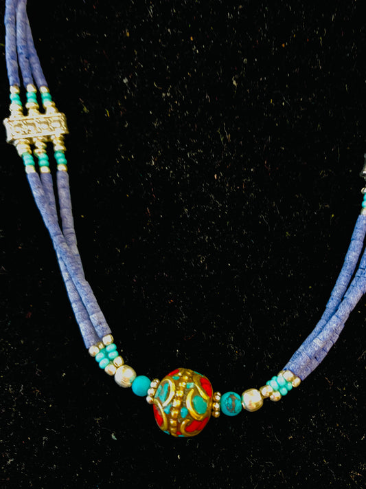 BOHEMIAN STYLE HANDCRAFTED TIBETAN NECKLACE #21