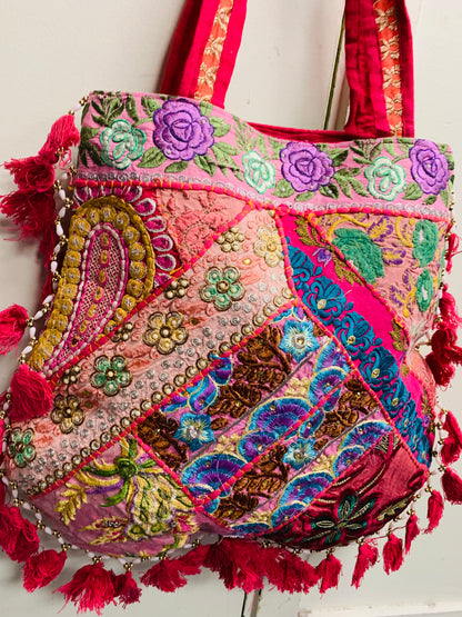 BOHO HANDCRAFTED ETHNIC TOTE BAGS # 70063