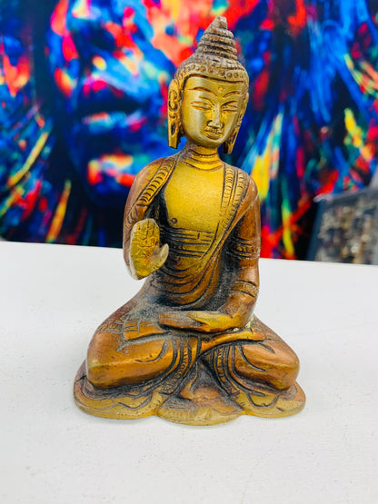 SOLID BRASS STATUE BUDDHA #4