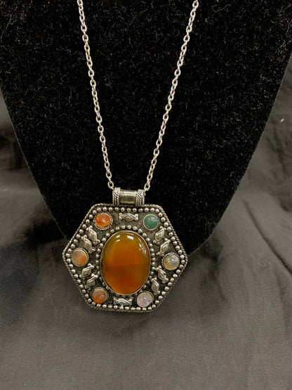 BOHEMIAN STYLE HANDCRAFTED STONES NECKLACE #7128