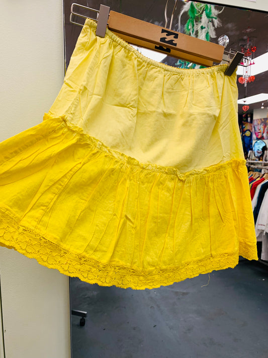 Bohemian style handcrafted Trance mini / Short skirt #5623