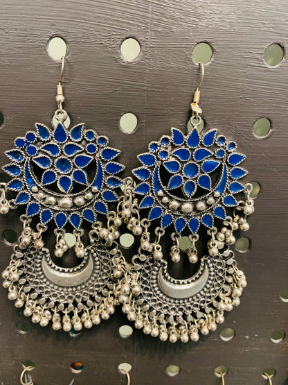 Bohemian style handcrafted earrings #2990