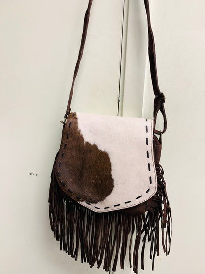 BOHO HANDCRAFTED GENUINE SUEDE LEATHER BAG #205564