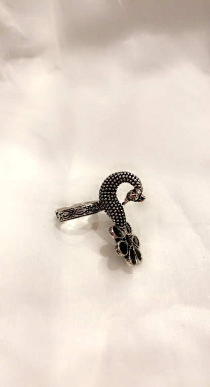 Bohemian style handcrafted Peacock ring #45007