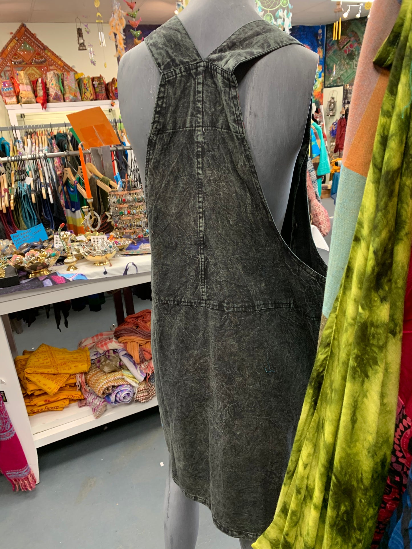 Bohemian style handcrafted Overall Midi dress #437721