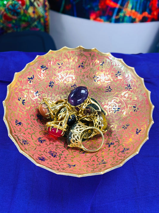 BOHO HANDCRAFTED SOLID BRASS BOWL # 90003