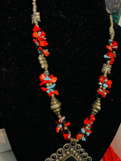 BOHEMIAN STYLE HANDCRAFTED NECKLACE # 2254