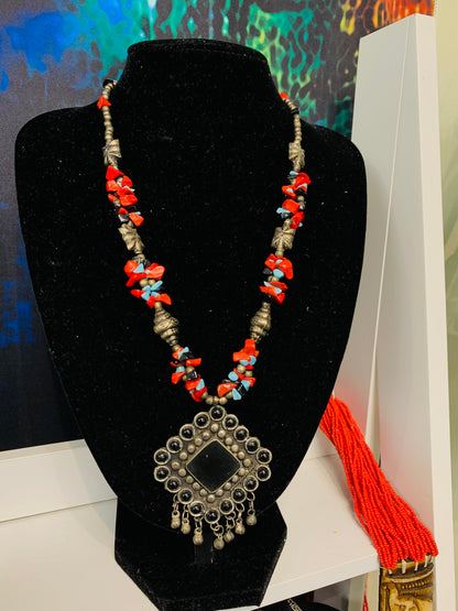 BOHEMIAN STYLE HANDCRAFTED NECKLACE # 2254