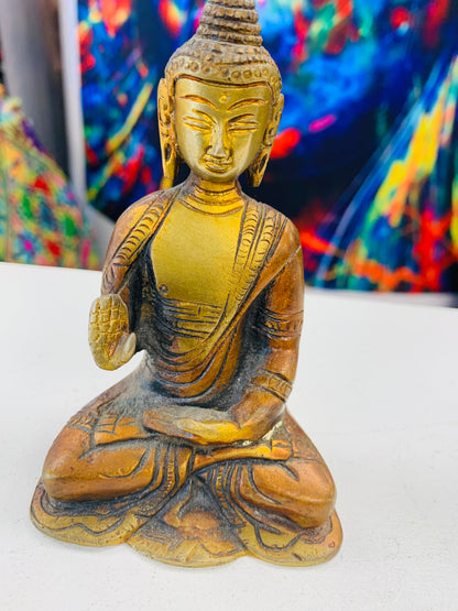 SOLID BRASS STATUE BUDDHA #4