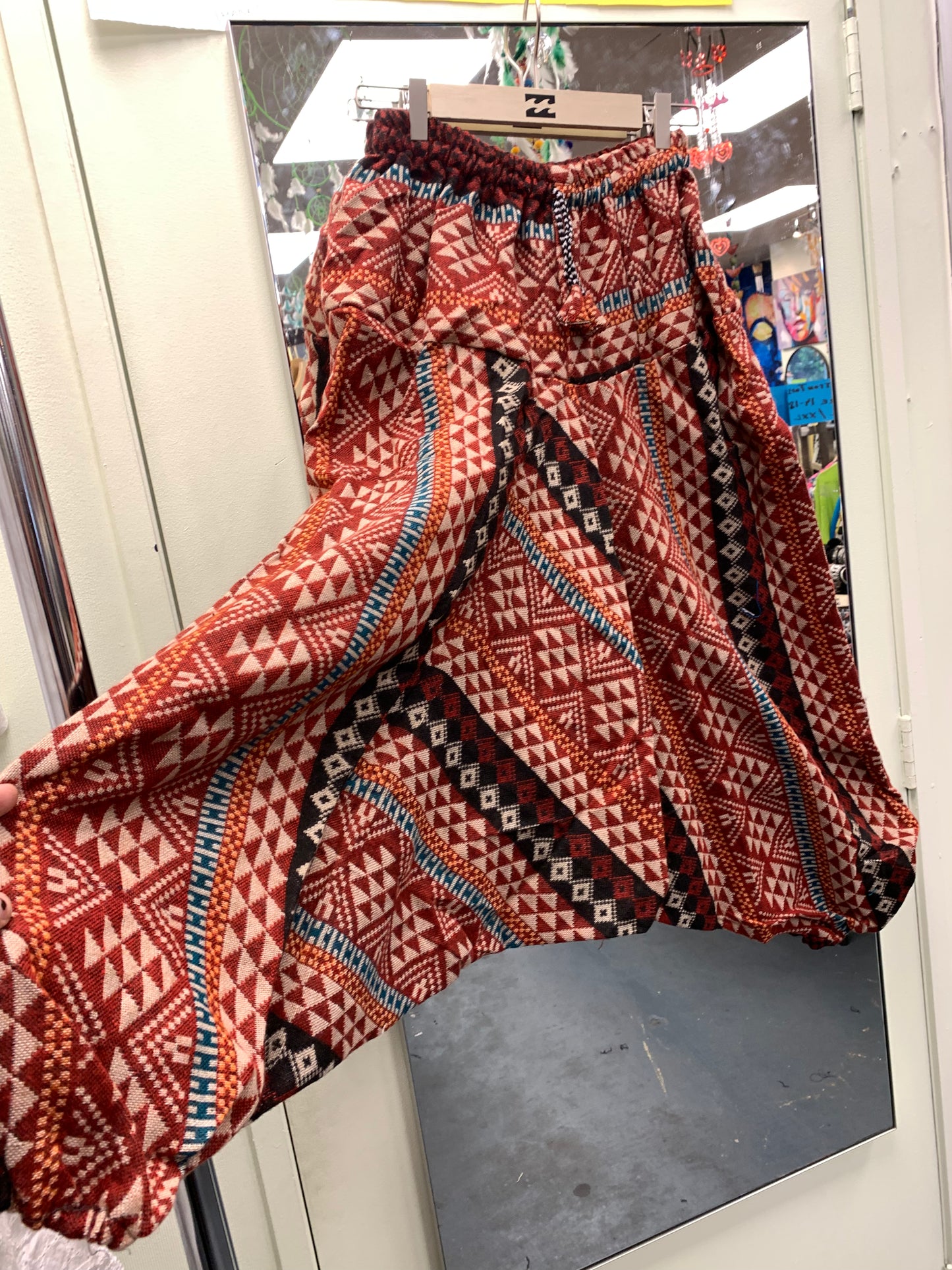 HANDCRAFTED  WARM  DROP CROTCH PANTS #665557