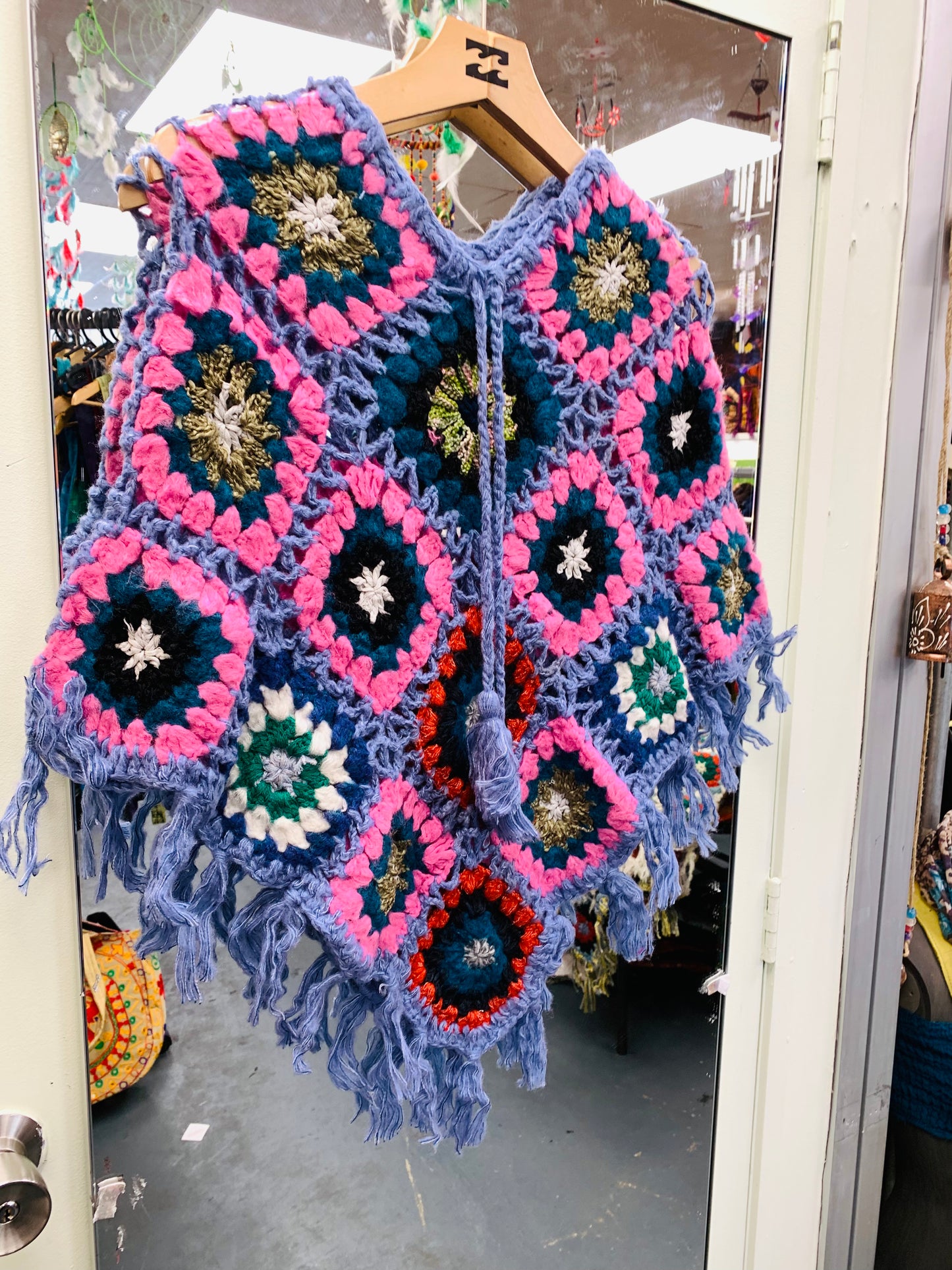 Boho handcrafted Crochet poncho #332261