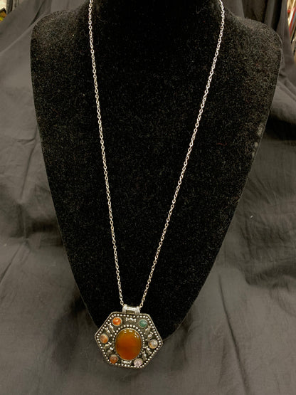 BOHEMIAN STYLE HANDCRAFTED STONES NECKLACE #7128
