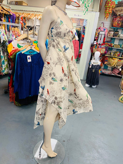 Bohemian style handcrafted Bird dress #0055