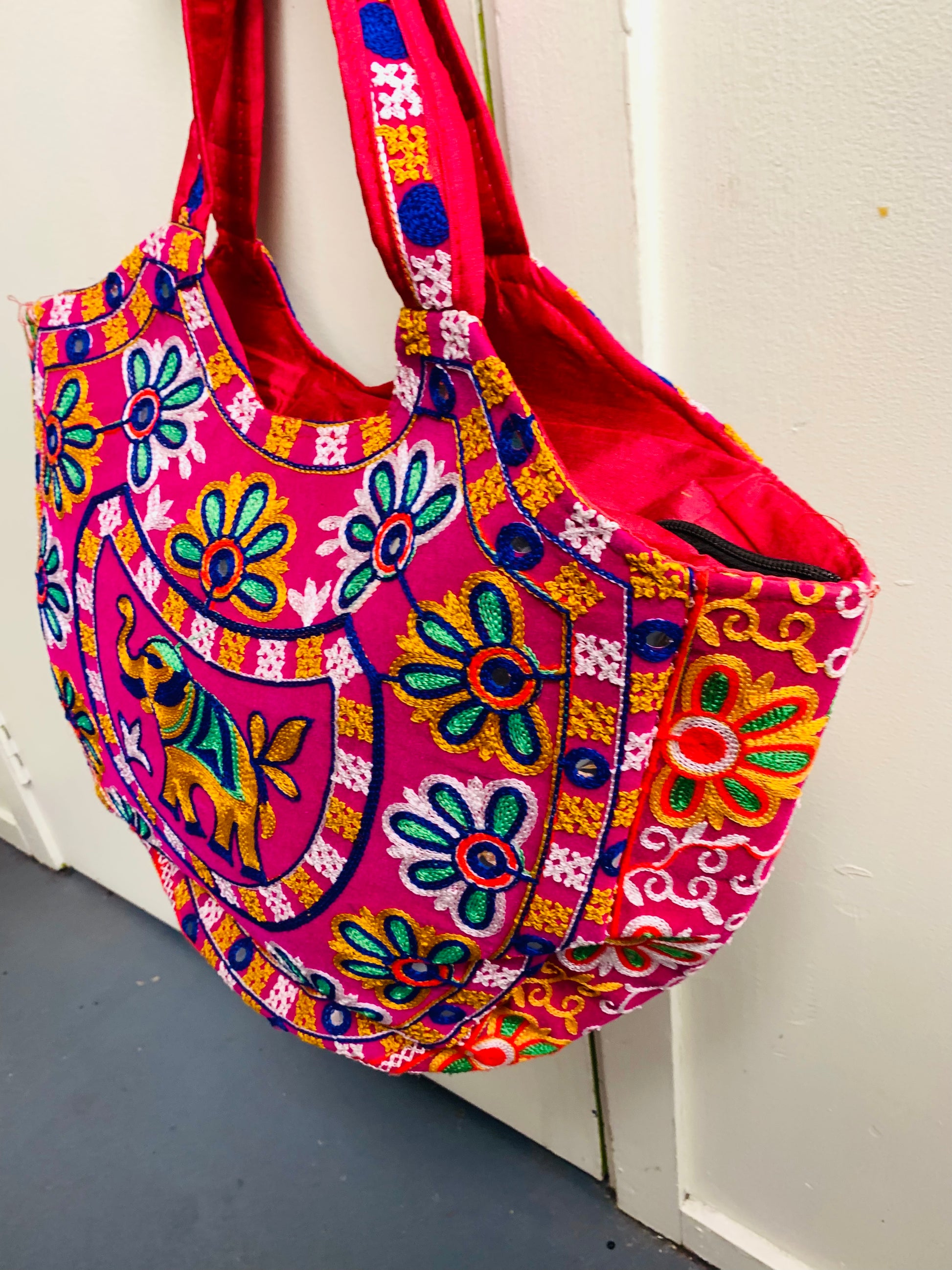 Ethnic top tote bags