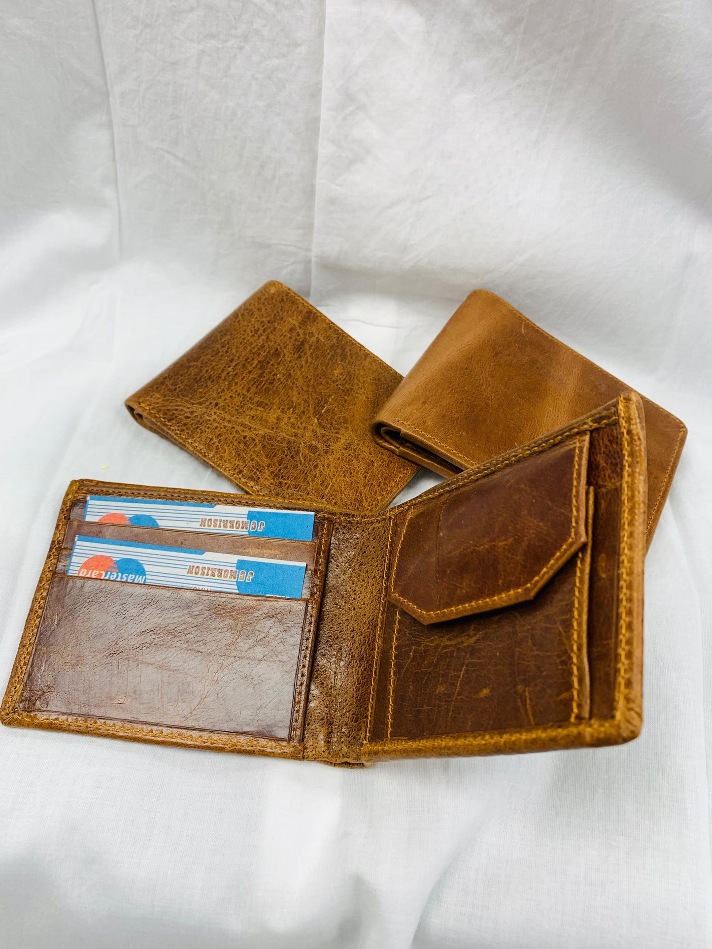 BOHEMIAN STYLE HANDCRAFTED GENUINE LEATHER MENS WALLET # 63550